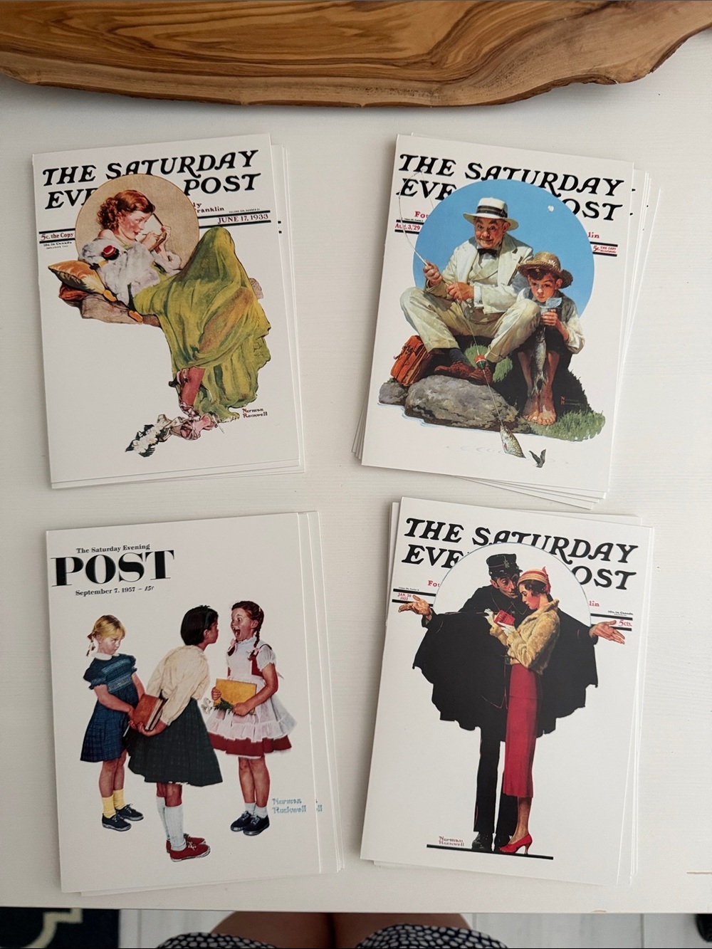 The Saturday Evening Post: A Norman Rockwell Collection 19 Cards with Envelopes